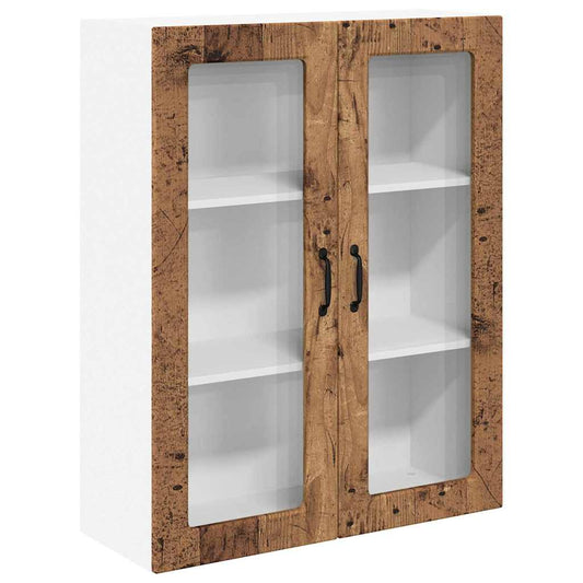 Küchenschrank mit Regal Altholz 80 x 31 x 100 cm Holzwerkstoff