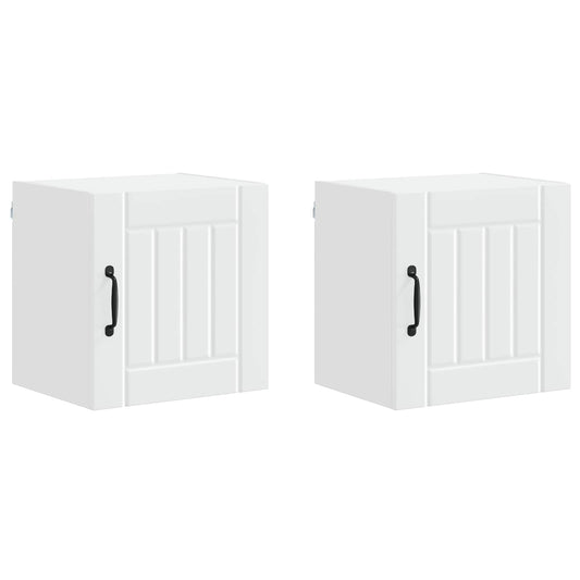 Küchenschrank 2 pcs Weiß 40 x 31 x 40 cm Holzwerkstoff