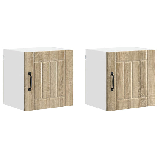 Küchenschrank 2 pcs Sonoma-Eiche 40 x 31 x 40 cm Holzwerkstoff