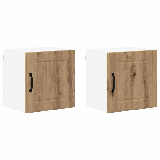 Küchenschrank 2 pcs Artisan-Eiche 40 x 31 x 40 cm Holzwerkstoff