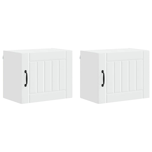 Küchenschrank 2 pcs Weiß 50 x 31 x 40 cm Holzwerkstoff
