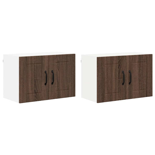 Küchenwandschränke 2 pcs Braun Eichen-Optik 60 x 31 x 40 cm