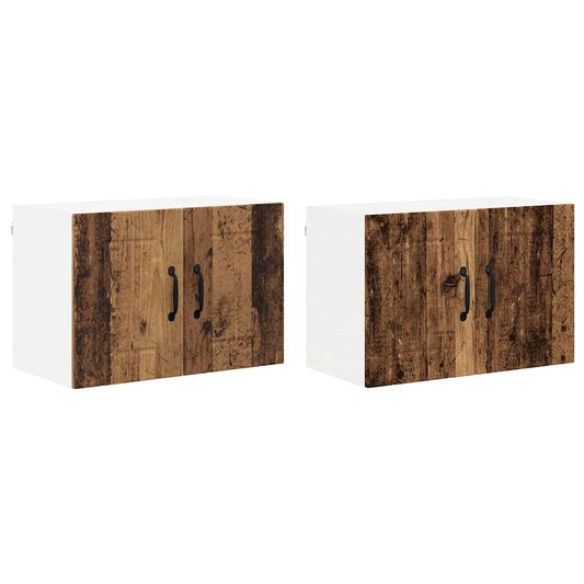 Küchenwandschränke 2 pcs Altholz 60 x 31 x 40 cm Holzwerkstoff