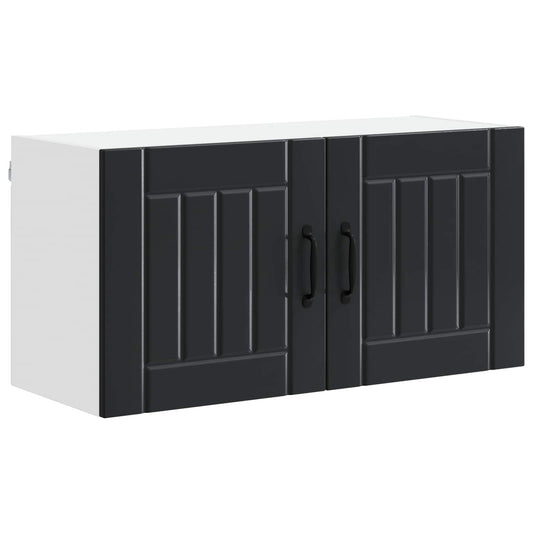 Küchenschrank Schwarz 80 x 31 x 40 cm Holzwerkstoff