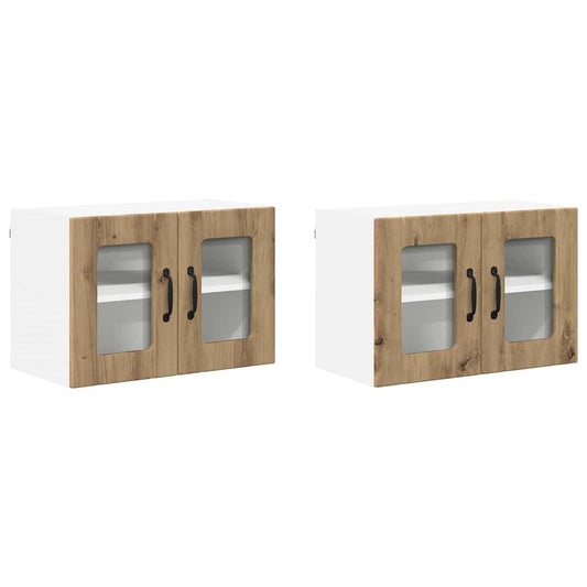 Küchenschrank 2 pcs Artisan-Eiche 60 x 31 x 40 cm Holzwerkstoff