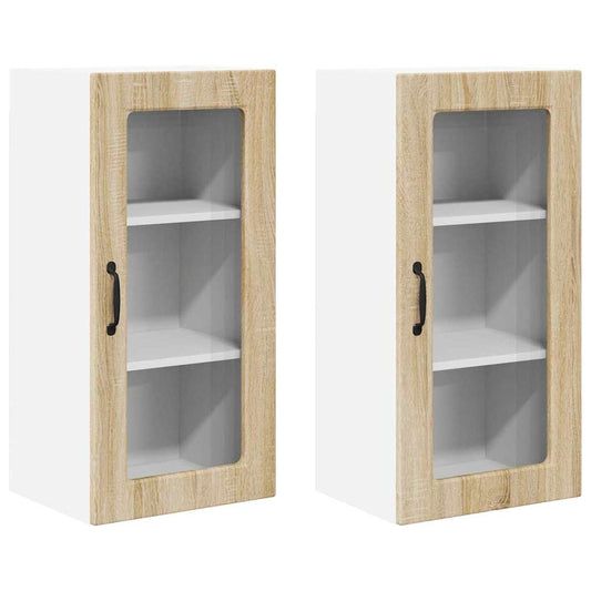 Küchenschrank 2 pcs Sonoma-Eiche 40 x 31 x 80 cm Holzwerkstoff