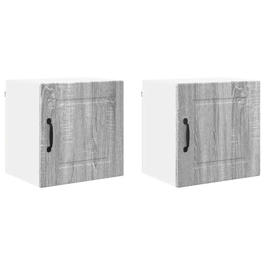 Küchenschrank 2 pcs Graues Sonoma 40 x 31 x 40 cm Holzwerkstoff
