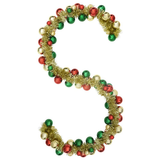 Weihnachtskugelgirlande Mehrfarbig 186 cm Polystyrol