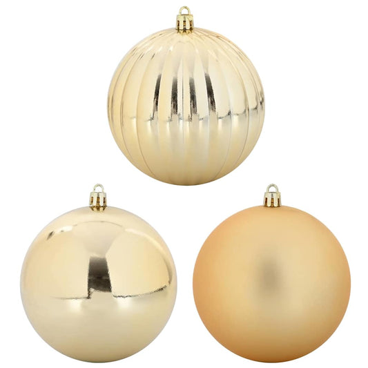 Weihnachtskugel-Set 4 pcs Gold Kunststoff