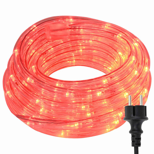 Lichtseil mit 120 LEDs Rot 5 m PVC