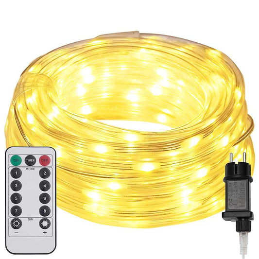 Lichtseil mit 1200 LEDs Warmes Weiß 50 m PVC