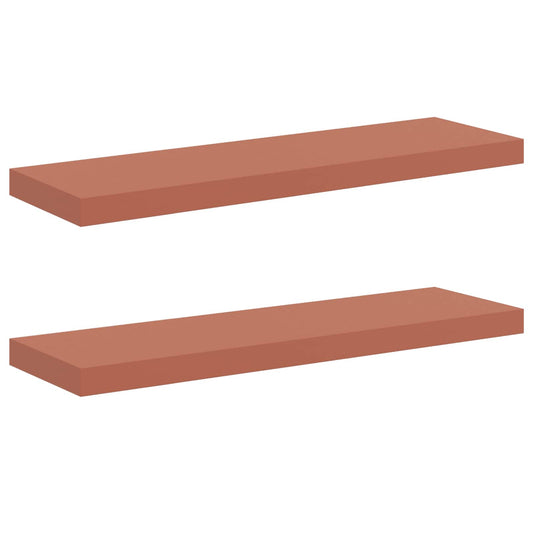 Wandregal Wandmontiert 2 pcs Rot 90 x 23,5 x 4 cm Holzwerkstoff