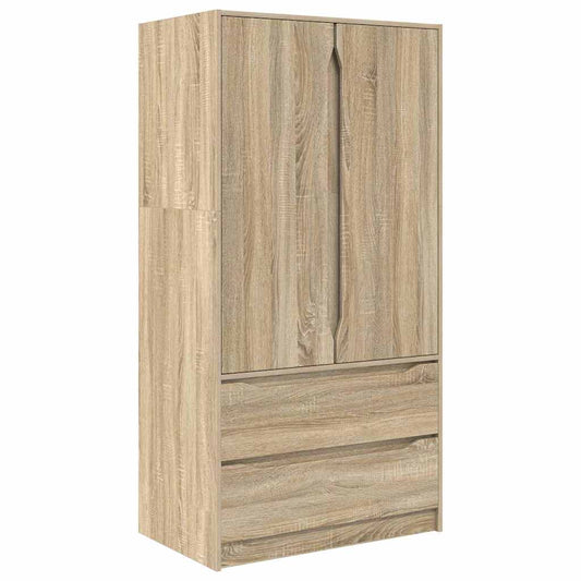 Badezimmerschrank Sonoma-Eiche 79,5 x 49 x 156 cm Holzwerkstoff