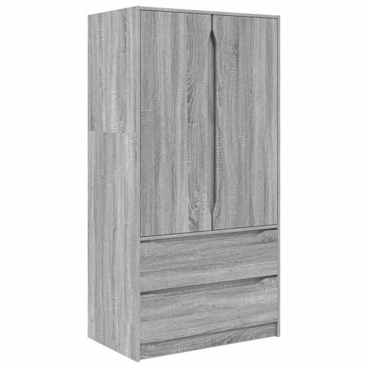 Badezimmerschrank mit Speicher Graues Sonoma 79,5 x 49 x 156 cm