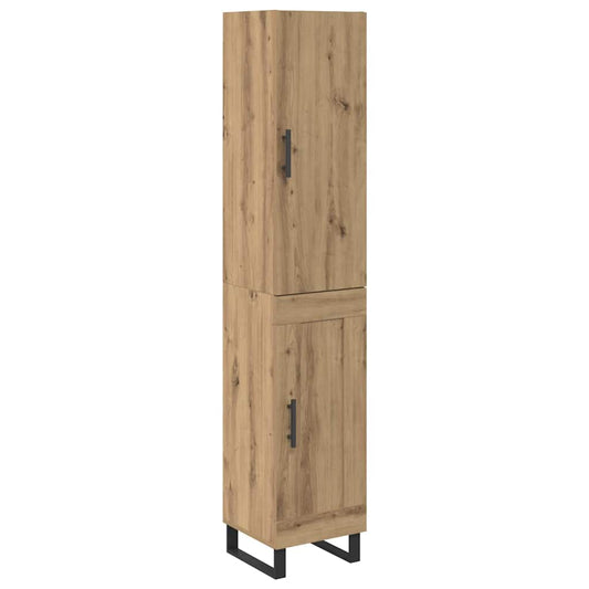 Highboard Artisan-Eiche 34,5 x 34 x 180 cm Holzwerkstoff