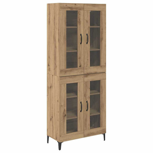 Highboard Artisan-Eiche 69,5 x 34 x 180 cm Holzwerkstoff