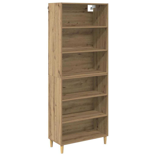 Highboard Artisan-Eiche 69,5 x 32,5 x 180 cm Holzwerkstoff