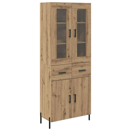 Highboard Artisan-Eiche 69,5 x 34 x 180 cm Holzwerkstoff