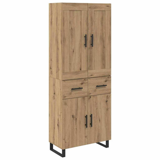 Highboard Artisan-Eiche 69,5 x 34 x 180 cm Holzwerkstoff