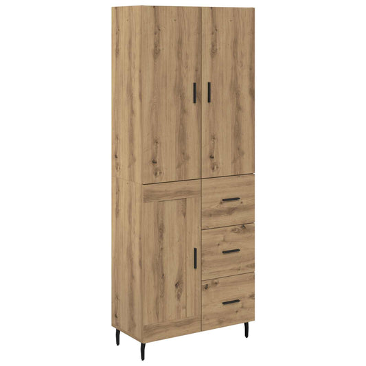 Highboard mit Schubladen Artisan-Eiche 69,5 x 34 x 180 cm