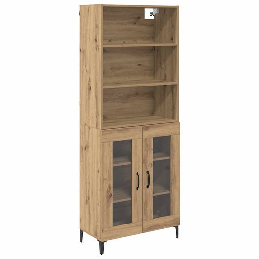 Highboard Artisan-Eiche 69,5 x 34 x 180 cm Holzwerkstoff