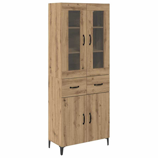 Highboard Artisan-Eiche 69,5 x 34 x 180 cm Holzwerkstoff