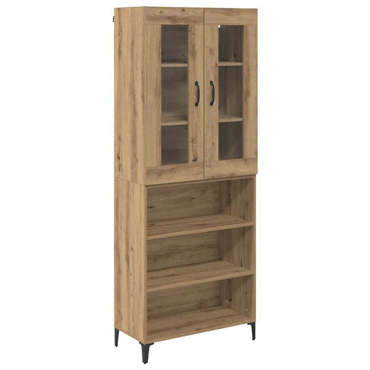Highboard Artisan-Eiche 69,5 x 34 x 180 cm Holzwerkstoff