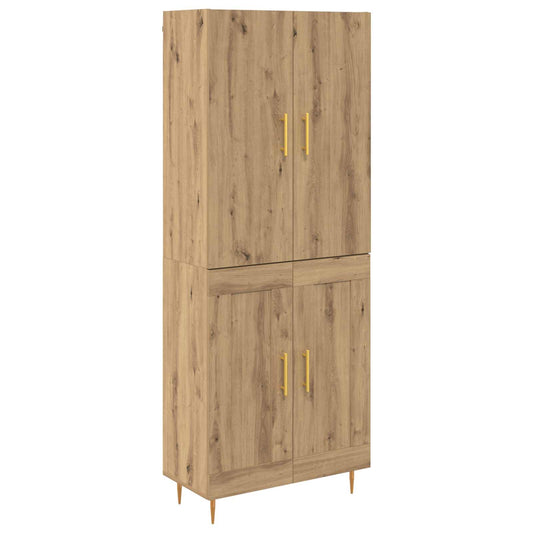 Highboard Artisan-Eiche 69,5 x 34 x 180 cm Holzwerkstoff