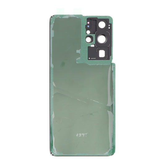 Samsung Galaxy S21 Ultra 5G Schwarz Akkudeckel + Klebefolie + Rückkamera-Objektiv