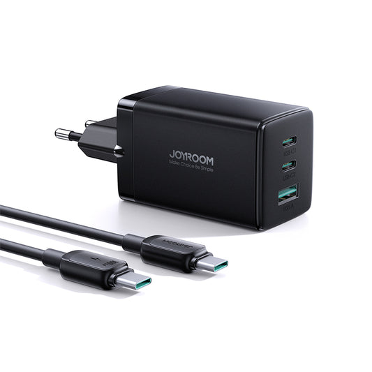 JOYROOM TCG01 65W GaN Schnellladegerät mit 1,2 m Dual Type-C 100W Kabel