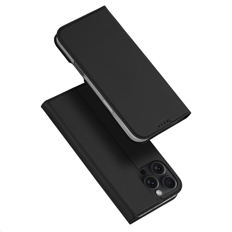 iPhone 16 Pro Magnetische Horizontal Flip Leder TPU + PU Hülle