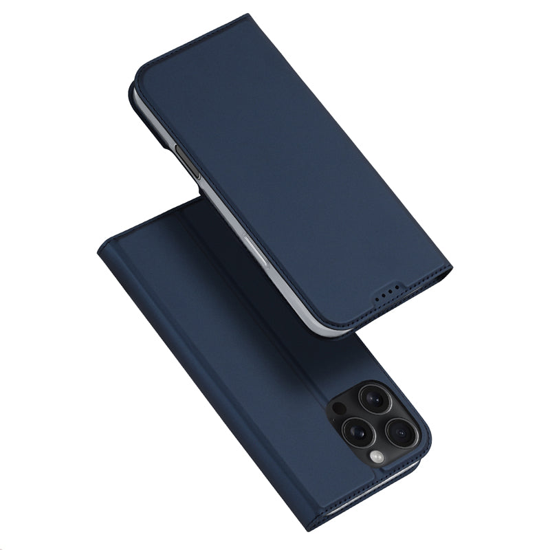 iPhone 16 Pro Magnetische Horizontal Flip Leder TPU + PU Hülle