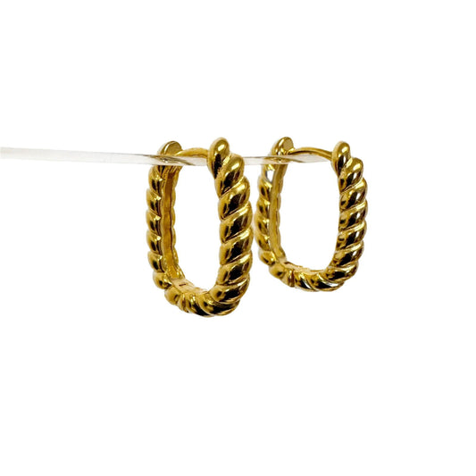 BROOKLYN TWIST HOOPS 2CM - Shopgalaxy.ch