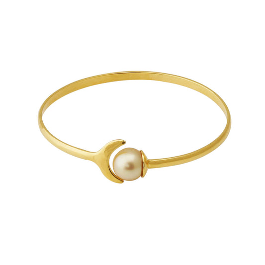 South Sea Golden Pearl 10.5-11.5 mm Adjustable Moon Bracelet-1