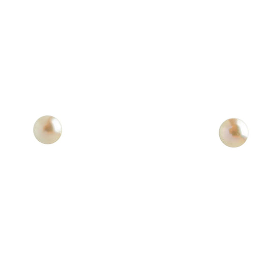 South Sea Golden Pearls in 10 CT Gold Bali Stud Earrings 8.5 - 9.5 MM AA+-1