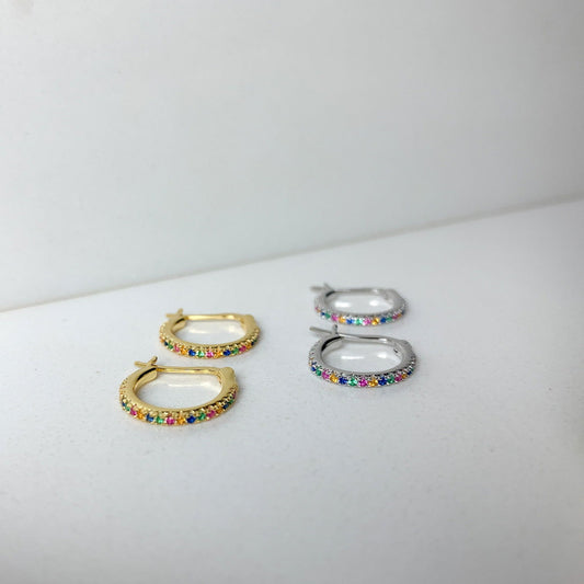 FRIDA RAINBOW HOOPS 1,3CM - Shopgalaxy