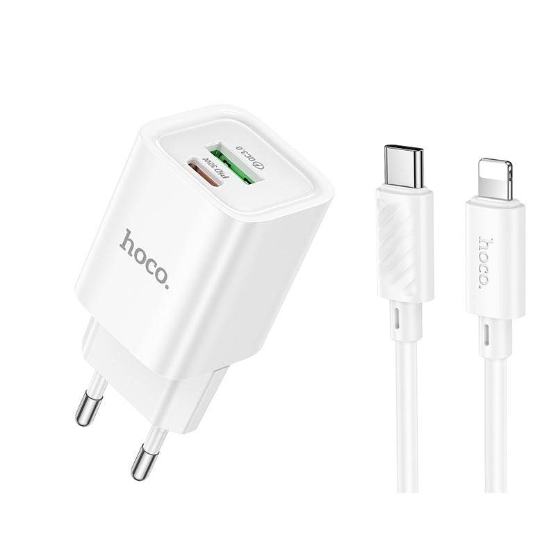 Fast Charger 30W inkl kable C149A Charm PD30W+QC3.0 charger set(C to iP)(EU) - Shopgalaxy