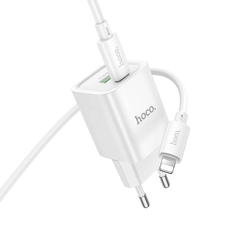 Fast Charger 30W inkl kable C149A Charm PD30W+QC3.0 charger set(C to iP)(EU) - Shopgalaxy