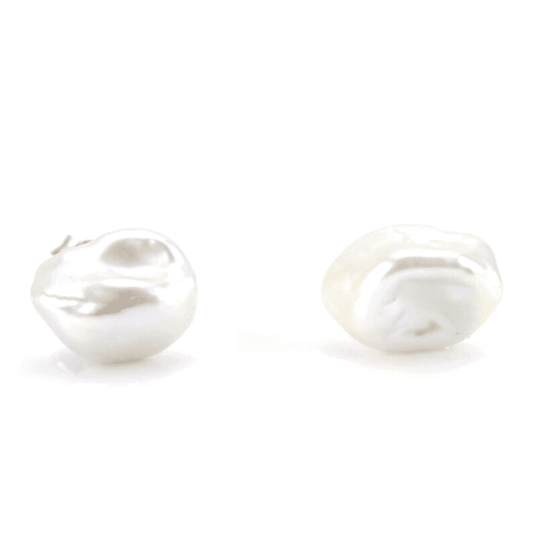 Freshwater Baroque Nara Keshi Pearl Earrings 8 – 10 MM AAA - Shopgalaxy