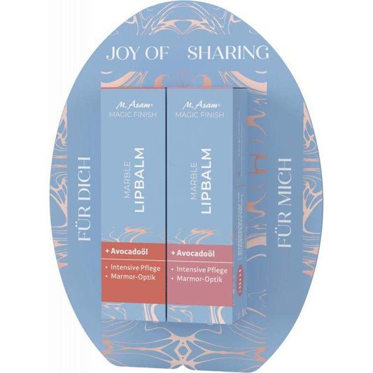 Geschenkset Lippenbalsam Marble Caramel Kiss & Romantic Rose - Shopgalaxy