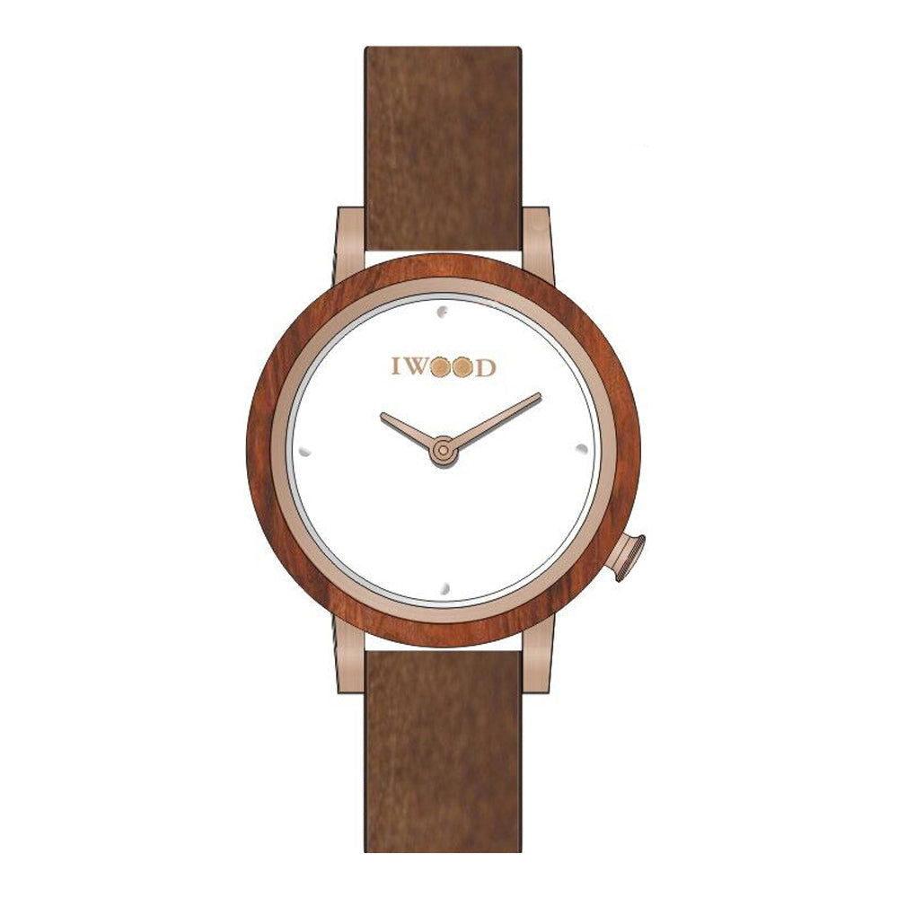 Iwood Echtholz Damenuhr IW18443002 - Shopgalaxy.ch