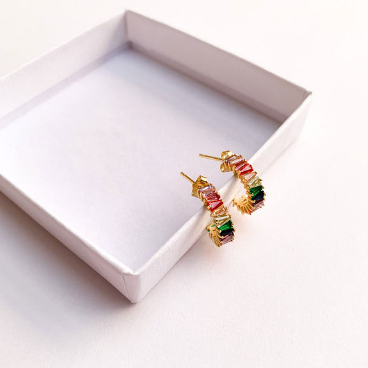 KYLIE RAINBOW HOOPS 1.4CM - Shopgalaxy.ch