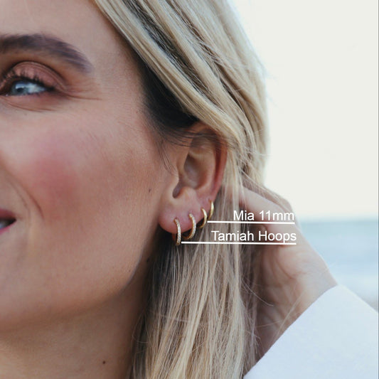 MIA HOOPS 1,1CM - Shopgalaxy