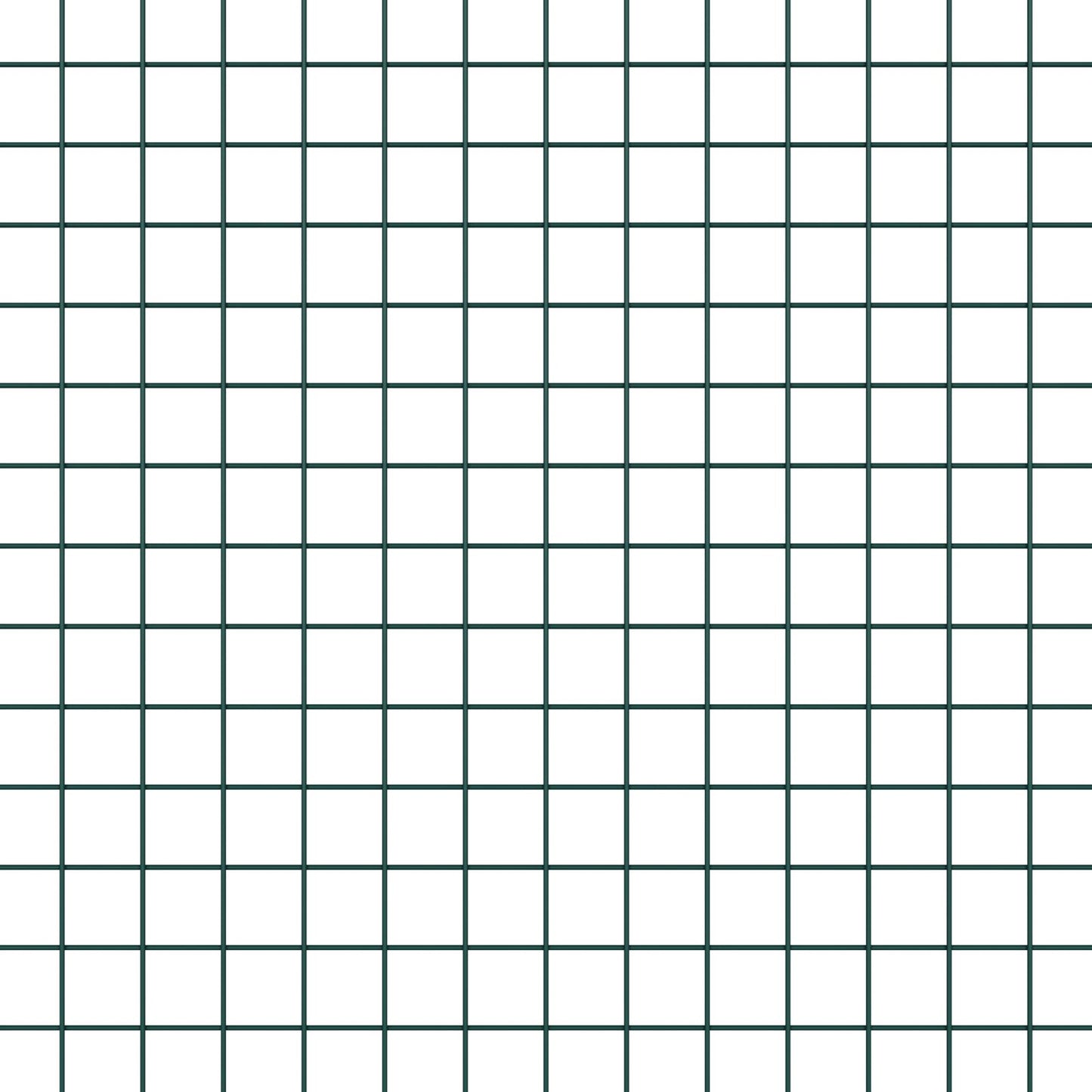 Zaunpfosten-Set Set mit 2 Grün Pulverbeschichteter Stahl 25 x 1 m