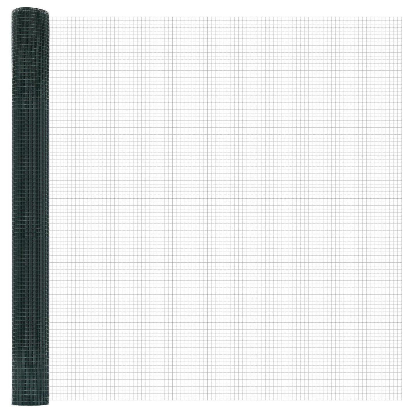 Zaunpfosten Set 2er Set Grün Pulverbeschichteter Stahl 25 x 1,5 m