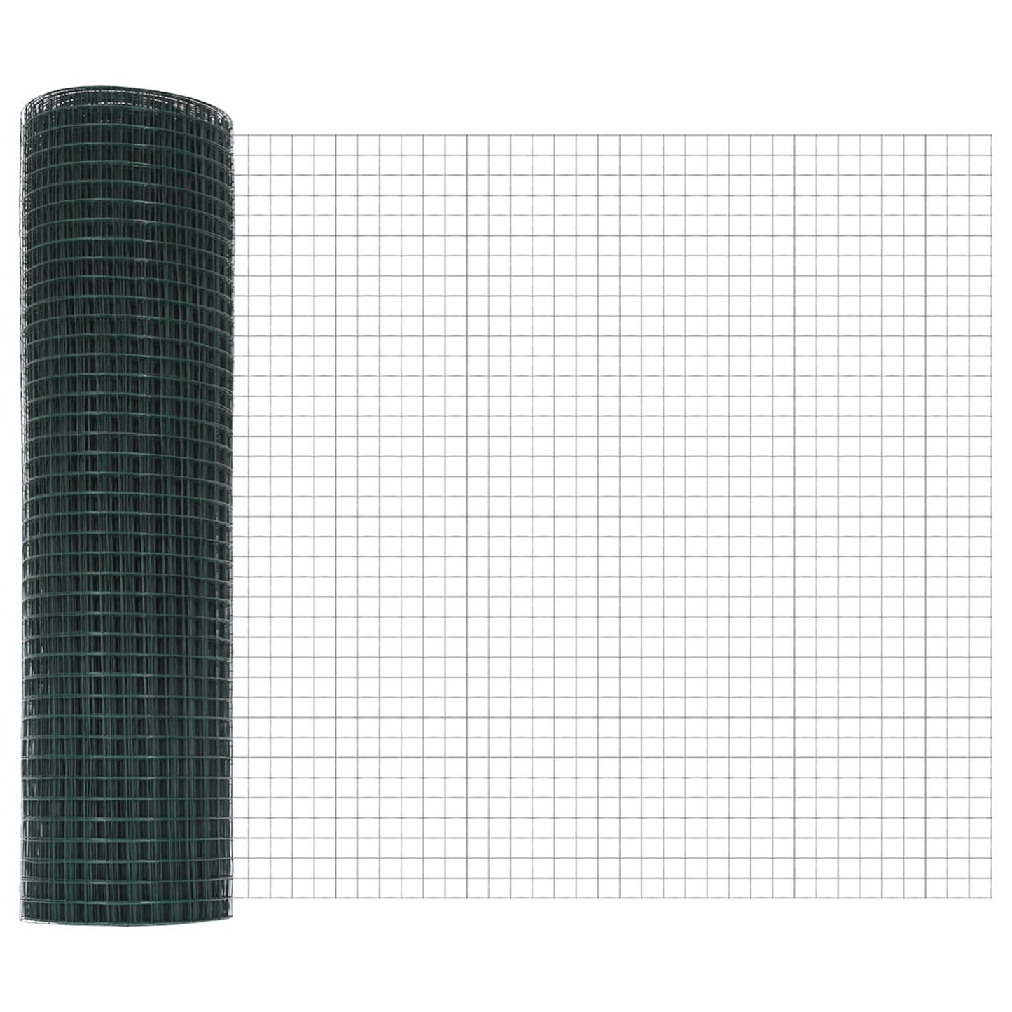 Zaunpfosten-Set Set aus 2 Grün Mit Kunststoff beschichtetem Stahl