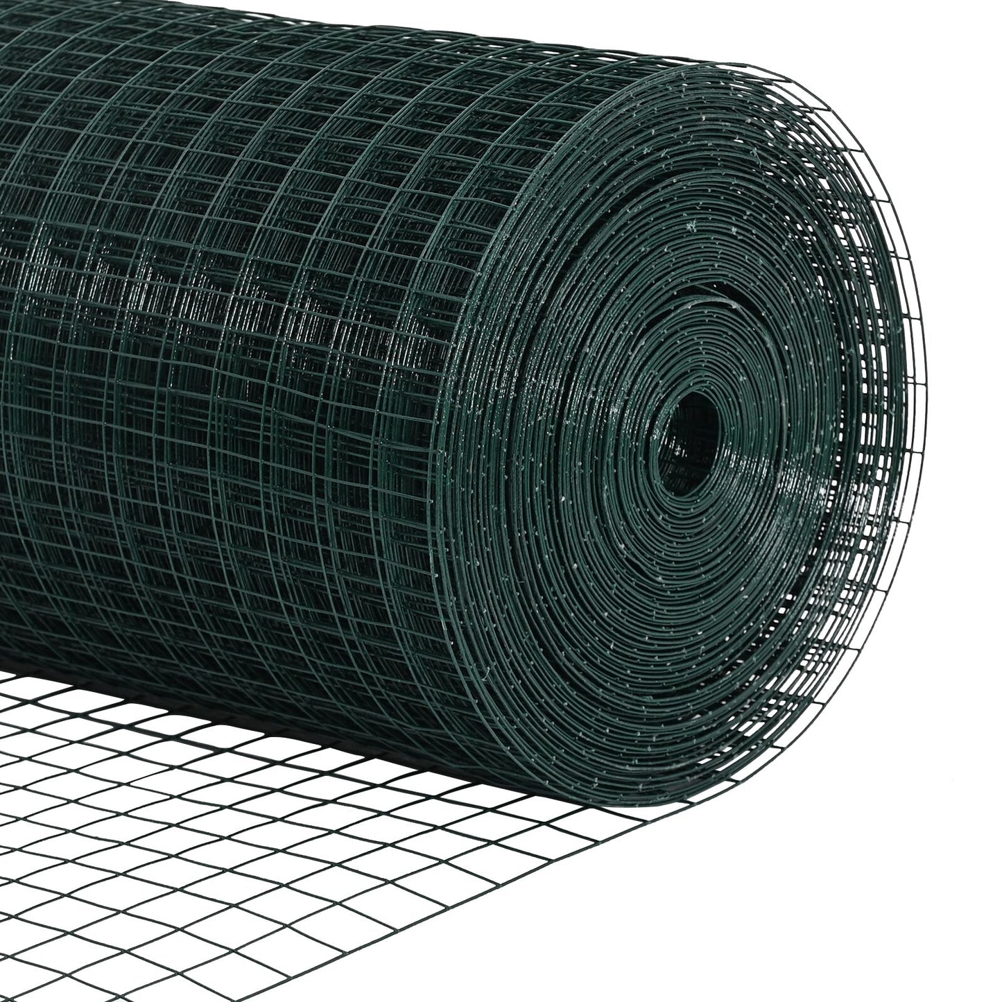 Zaunpfosten-Set Set aus 2 Grün Metall 10 x 1 m Langlebig