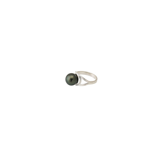 Tahitian Pearl 9.5-10.5 mm Size 7 Ring V-1