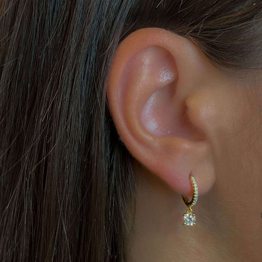 TINA HOOPS 1CM - Shopgalaxy.ch