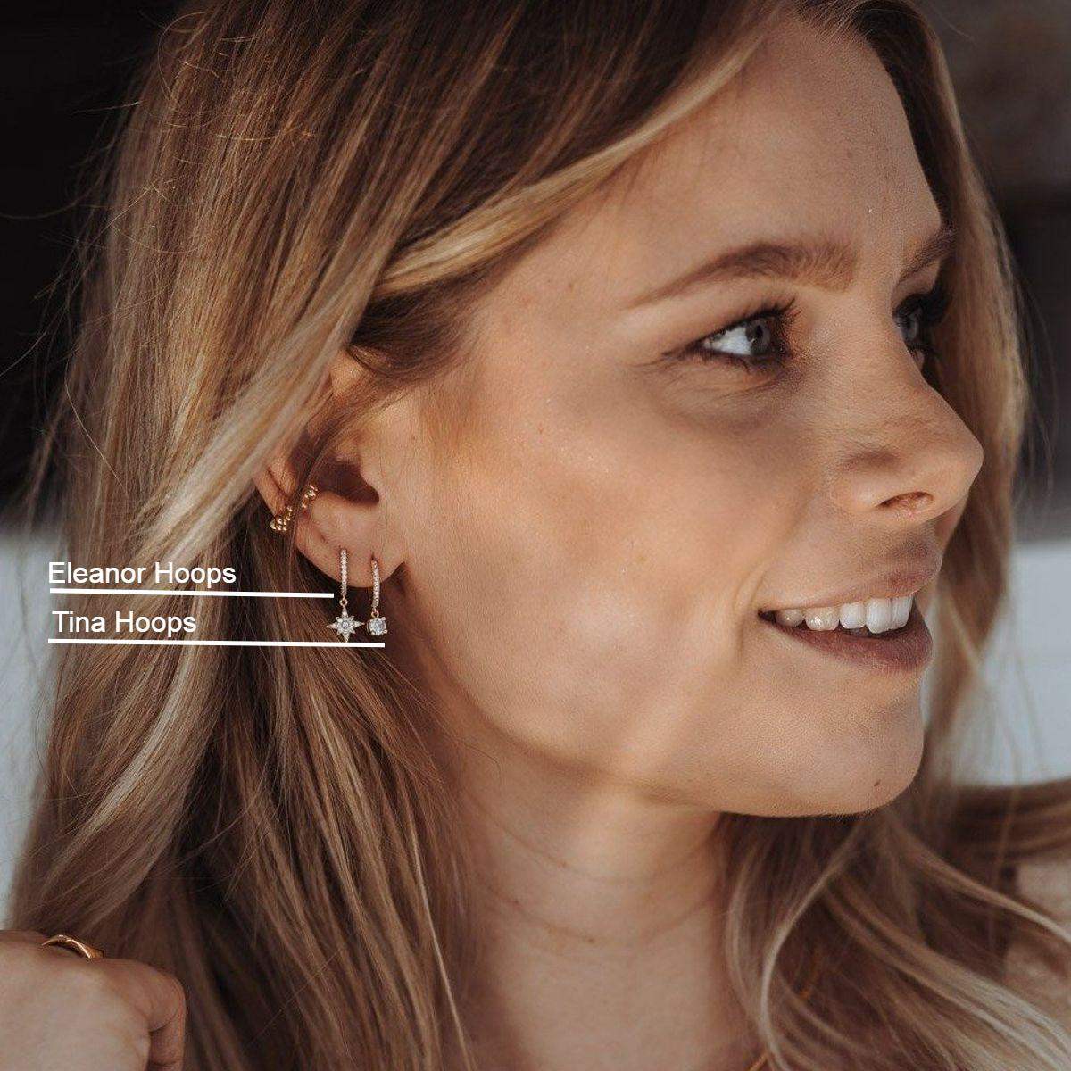TINA HOOPS 1CM - Shopgalaxy.ch